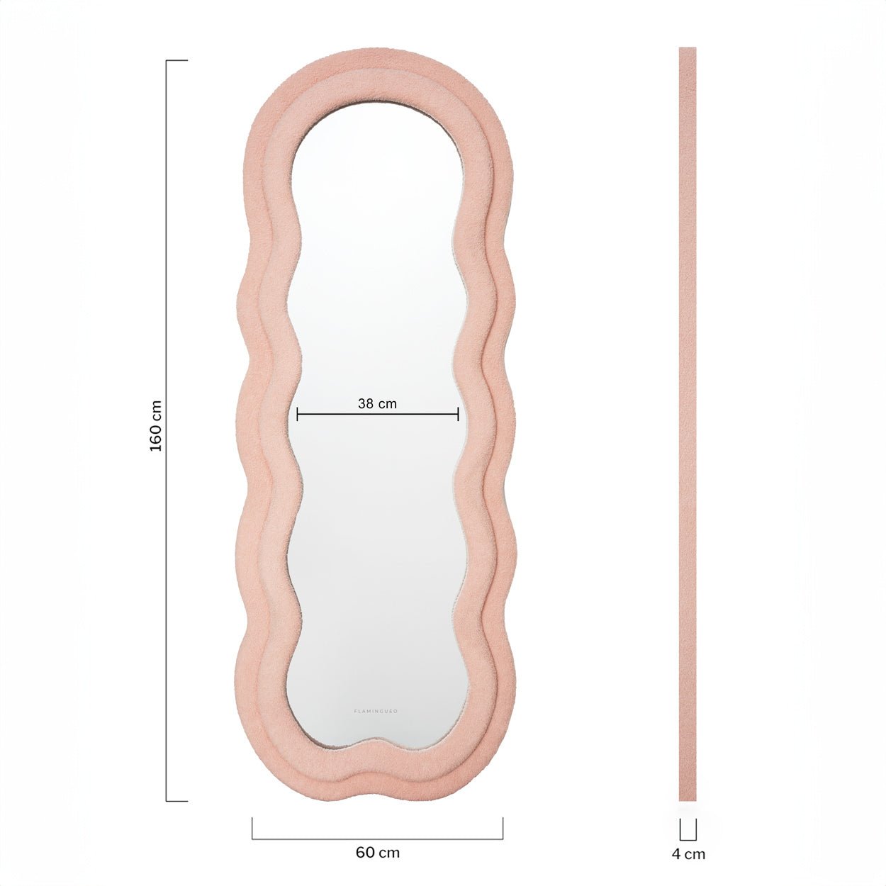 Espejo Pared Teddy - Rosa - Misswood