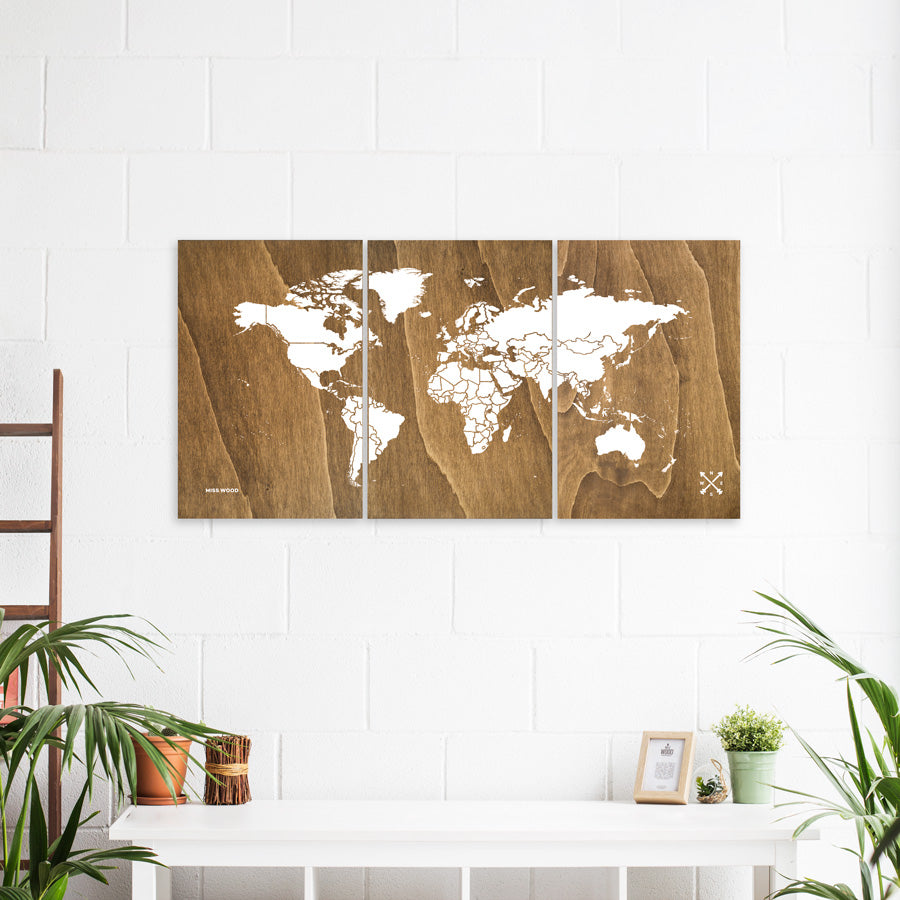 Mapa de madera - Woody Map Wooden Edition-120 x 60 cm-120 x 60 cm--Misswood