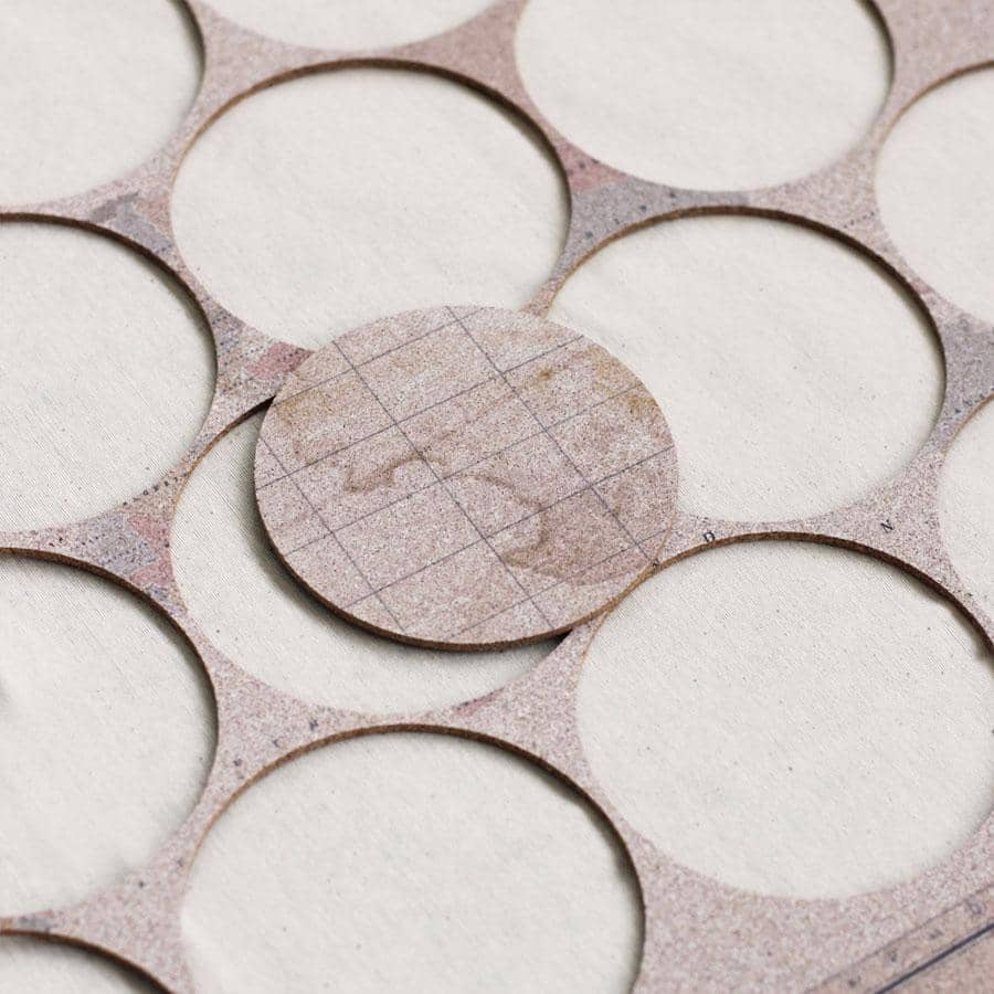 10 Posavasos de corcho Recuperados - Misswood