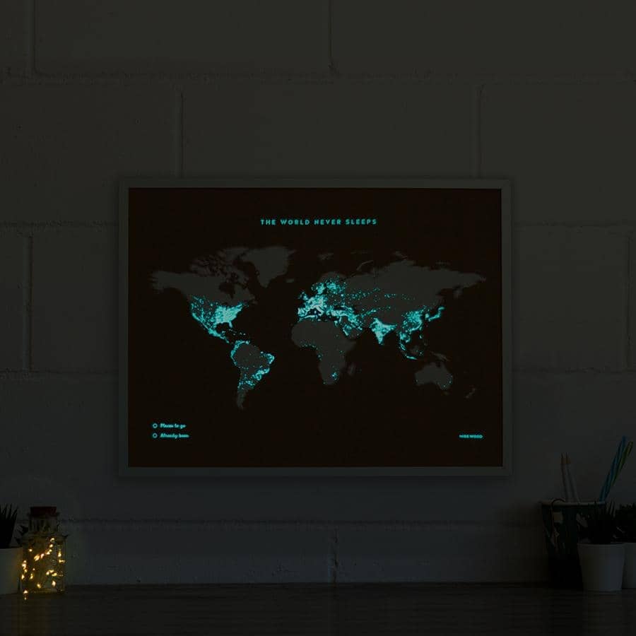 Mapa de corcho - Woody Map Fluor Edition - Misswood