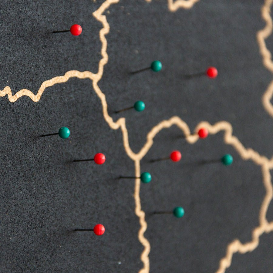 Mapa de corcho - Woody Map Natural Austria - Misswood