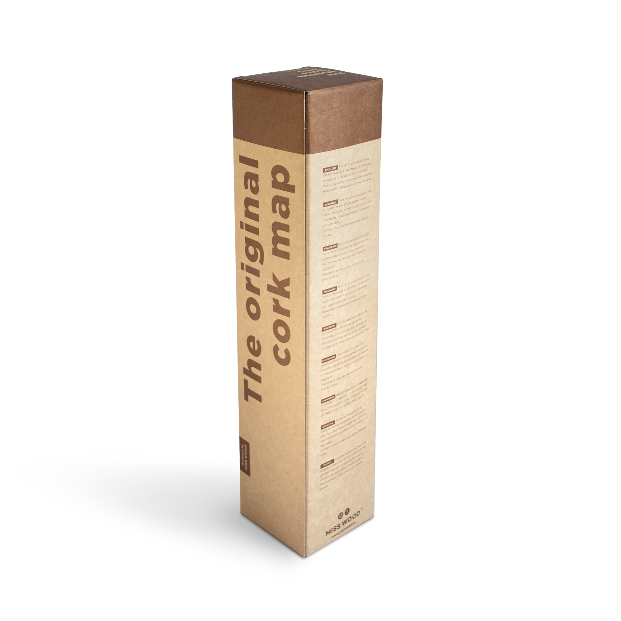 Mapa de corcho - Woody Map Natural Austria - Misswood