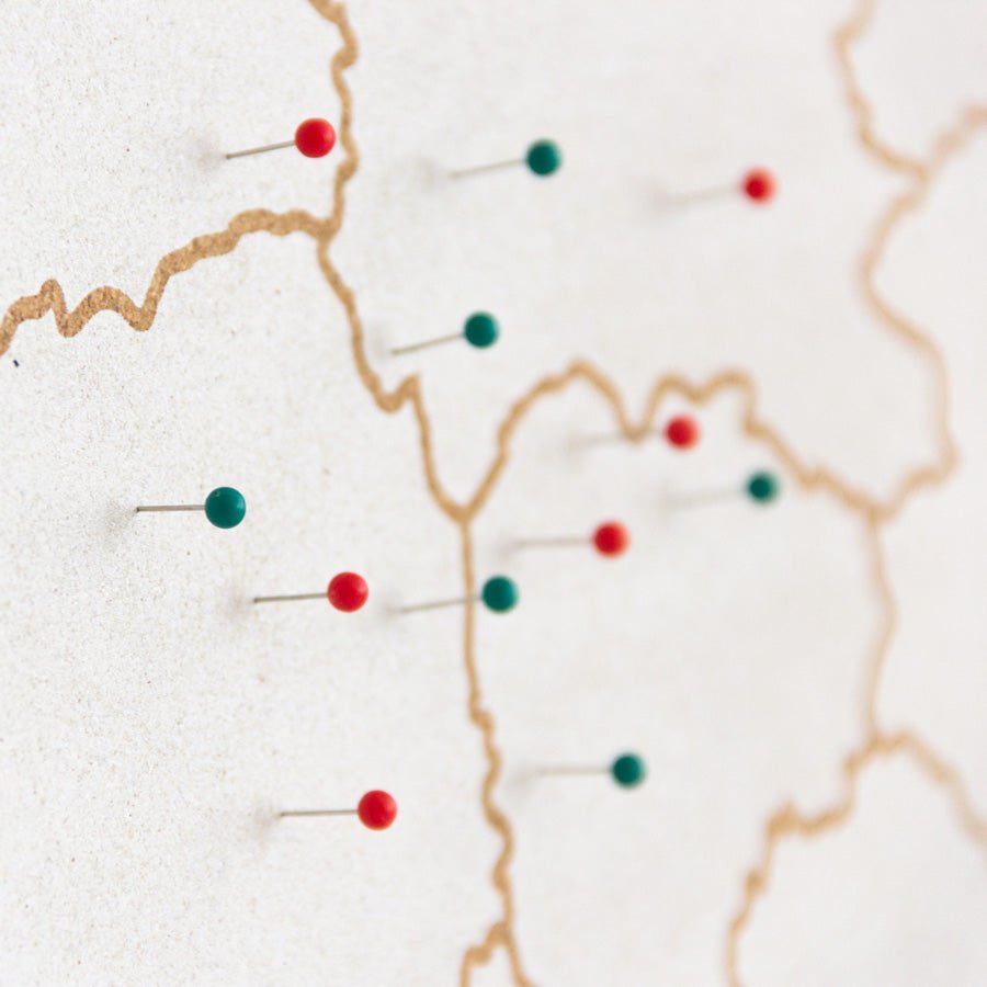 Mapa de corcho - Woody Map Natural Austria - Misswood