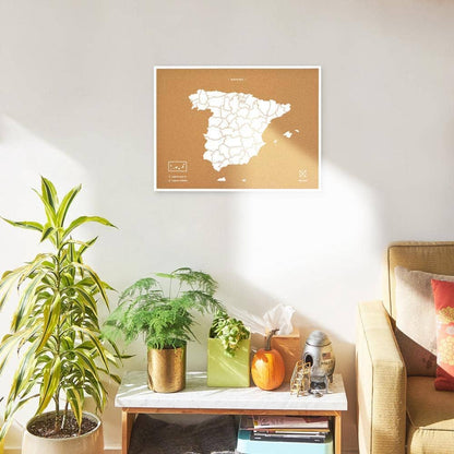 Mapa de corcho - Woody Map Natural España - Misswood