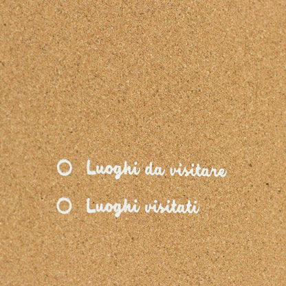 Mapa de corcho - Woody Map Natural Italia - Misswood