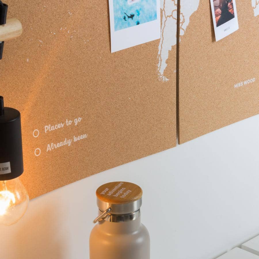 Mapa del mundo de corcho - Woody Map Natural Puzzle - Misswood