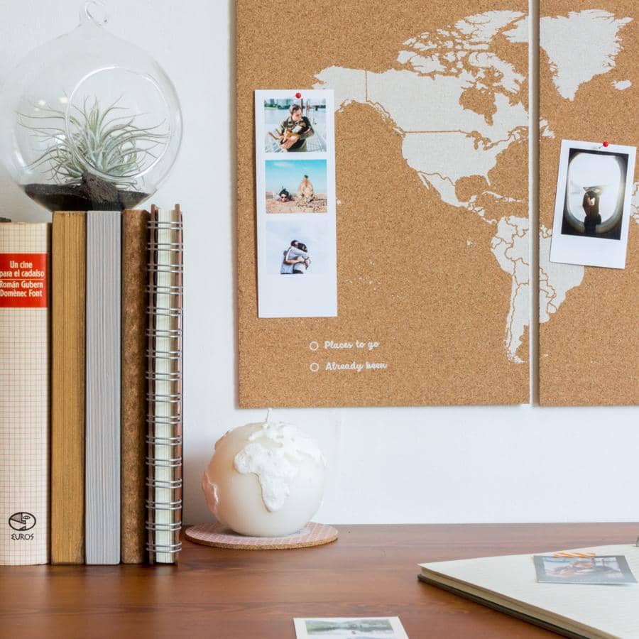 Mapa del mundo de corcho - Woody Map Natural Puzzle - Misswood
