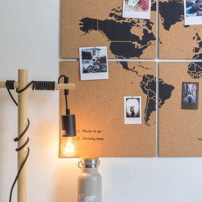 Mapa del mundo de corcho - Woody Map Natural Puzzle - Misswood